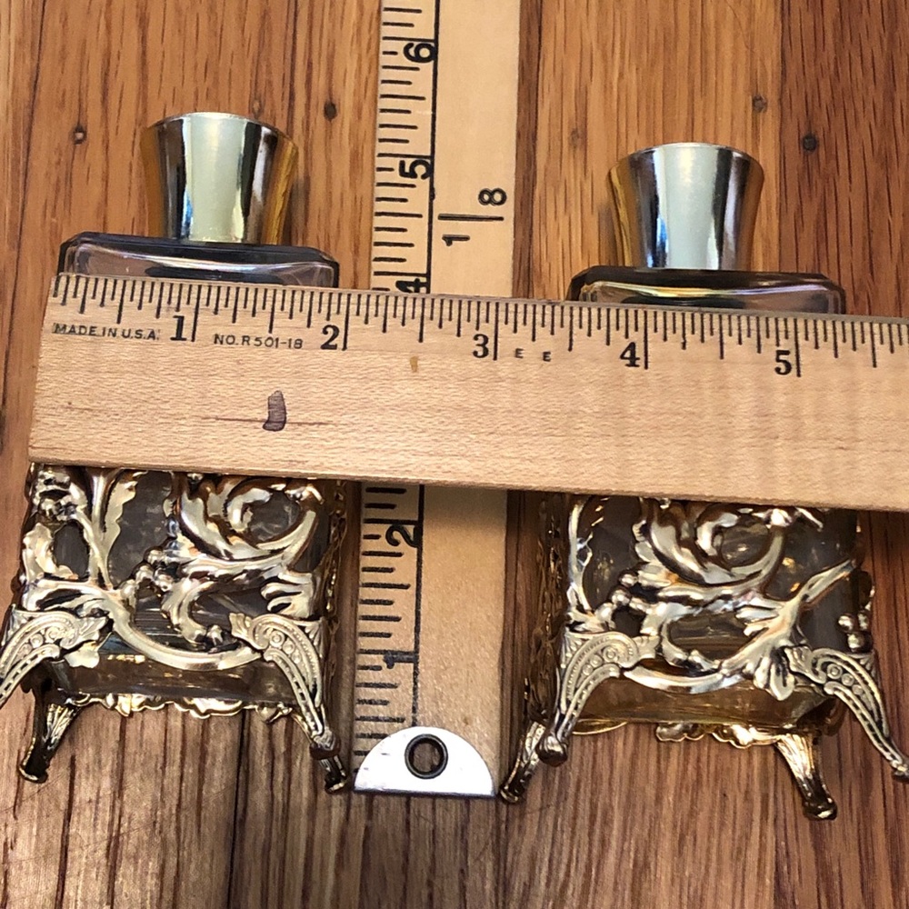 Two Filigree Perfume Bottles - vintage - Picture 12 of 14